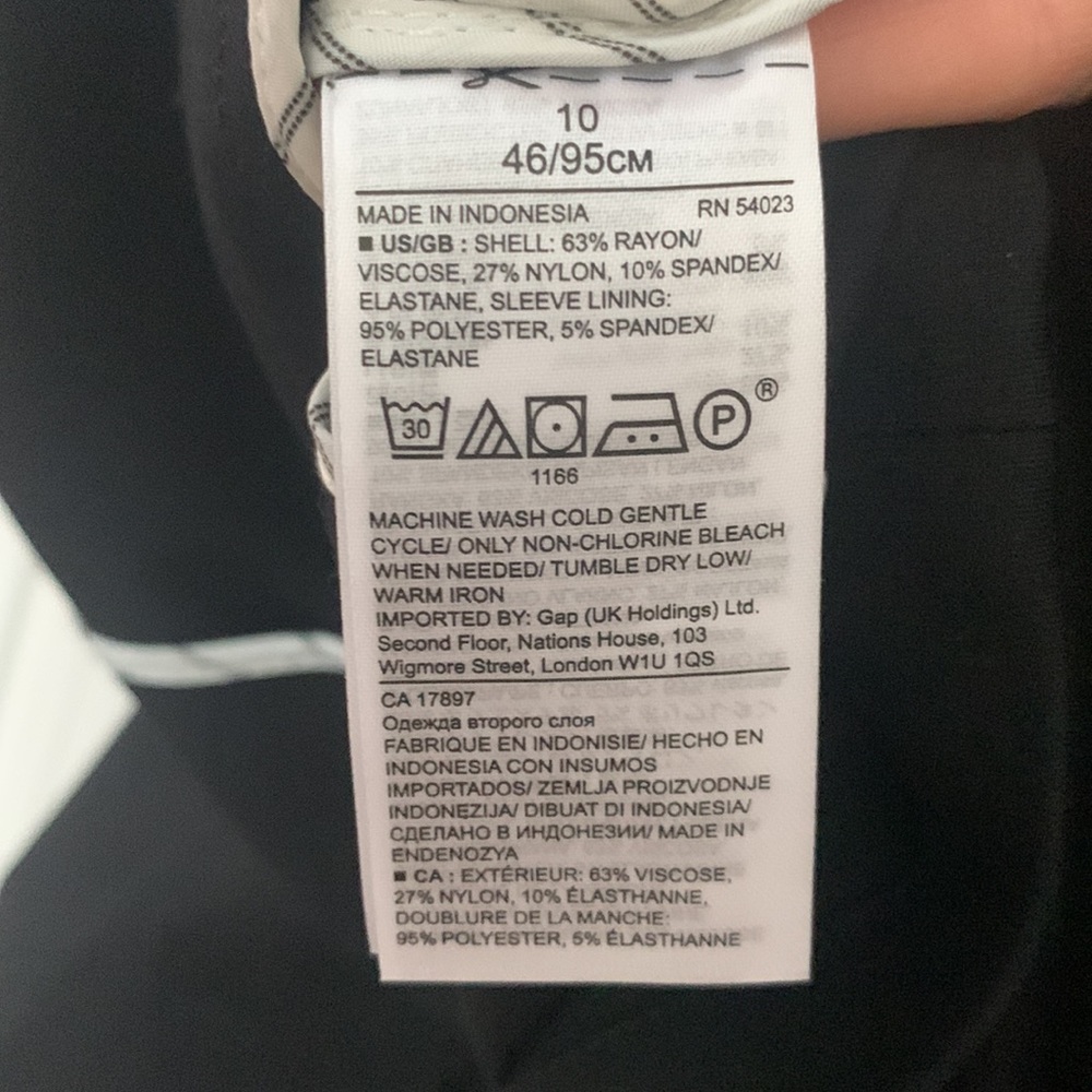 Banana Republic Lim Ponte Scho Black Stretch Blazer - Picture 4 of 4